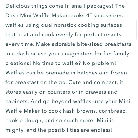 Dash Mini Waffle Maker - Picture 7 of 11
